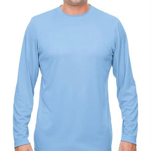 Camiseta de manga larga para hombre hecha a medida de alta calidad transpirable 100% algodón de secado rápido de gran tamaño ajuste 3D patrón directo Pakistán - Product Image 1