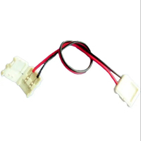 Câble de connecteur de bande LED 2 broches 15cm avec 8mm 2 clips Accessoires électriques Fil 12v 24v Connecteurs électriques de bande LED 8mm