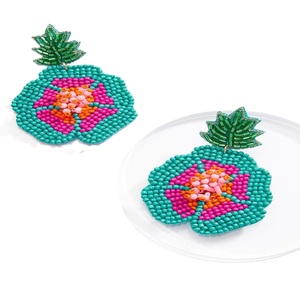 Pendientes de gota con cuentas de semillas, hechos a mano, ligeros, bohemios, Color personalizado, pendientes de gota con cuentas de semillas, logotipo personalizado - Product Image 6