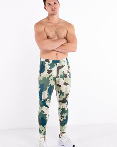 Ropa Deportiva de Compresión sin Costuras para Hombre, Transpirable, con Cierre Elástico en la Cintura, Tela de Spandex/Nylon de 240g, Largo Completo - Product Image 1