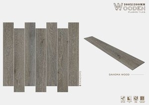 Azulejos de porcelana antideslizantes rústicos modernos de 200x1200, superficie mate, aspecto de madera para interiores marrón con diseño contemporáneo de esmalte clásico - Product Image 5