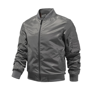 .Breathable <b>men</b> bomber <b>jacket</b> zip front lightweight fabric suitable for hiking gym <b>travel</b> and casual everyday wear - Product Image 6