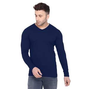 Meilleur prix T-shirt pour homme 100% coton personnalisé à manches longues avec logo frontal, vêtements en vrac de haute qualité et balles de vêtements usagés - Product Image 5