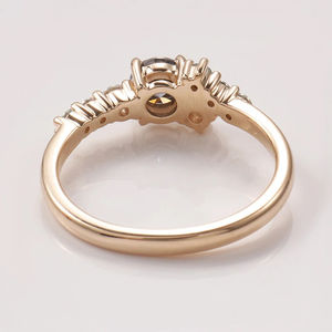 Bague unisexe plaquée or jaune 14 carats, diamant ovale de taille tailleuse cultivé en laboratoire, argent 925 de haute qualité, style hip-hop, certifiée IGI, bagues fines - Product Image 6