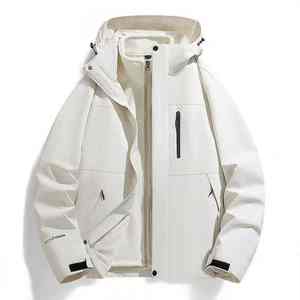 Ensemble de veste de montagne imperméable coupe-vent à capuche pour homme, style américain décontracté - Product Image 2