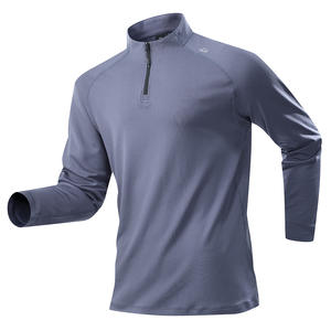 Sweat-shirt à demi-zip à col montant en molleton, essentiel pour l'automne, pour hommes, vêtements de sport, vêtements de rue, fabrication directe d'usine OEM - Product Image 4