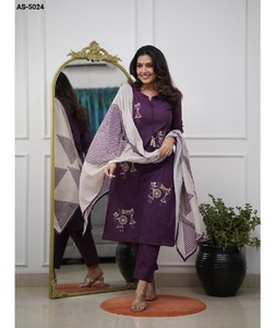 Traje Salwar Kameez de Material Viscosa Rayón, Listo para Usar, con Bordado de Lentejuelas, a Bajo Precio, Vestido Indio - Product Image 1