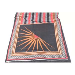 Indian Vintage Boho Floral Saree 5 yardas tela de seda viscosa impresa para DIY costura acolchado Patchwork confección para niñas - Product Image 2