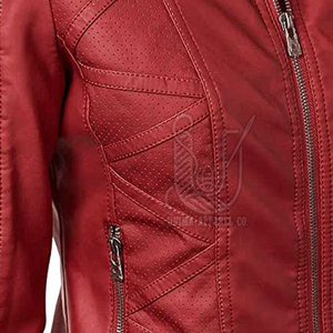 Veste en cuir tricoté de qualité supérieure, décontractée, élégante, nouvelle tendance, style zippé, pour femme, hiver, col rabattu, séchage rapide - Product Image 6