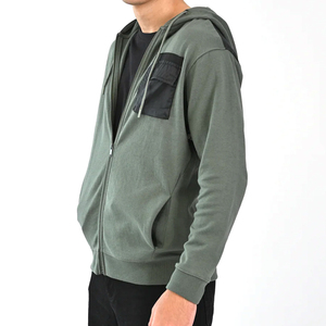 Sweat à capuche surdimensionné 100% coton de haute qualité pour hommes, épaule tombante, pull épais et épais en éponge, respirant et confortable - Product Image 3