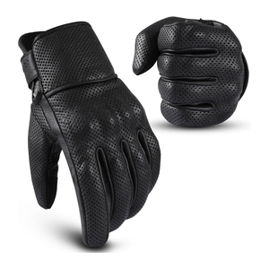 Gants de course personnalisés avec logo pour hommes et femmes, en cuir véritable, équipement de moto pour l'été et l'hiver, protection des mains sur la route - Product Image 2