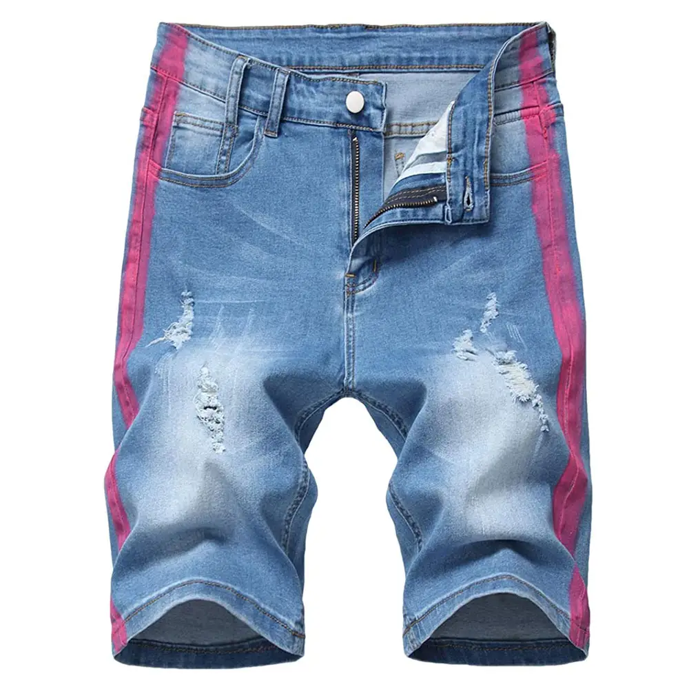 Top Trending Custom OEM Design semplice da uomo pantaloncini in Denim per la vendita/prezzo a buon mercato pantaloncini in Denim da uomo