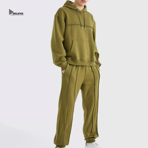 Survêtements imprimés à capuche pour hommes, style décontracté, nouvelle collection hiver, 100% coton respirant, coupe oversize, avec logo personnalisé - Product Image 6