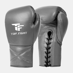 Gants de boxe à lacets de qualité supérieure, très demandés, avec logo personnalisé, en cuir de vachette, pour adultes, respirants, pour la compétition - Product Image 5