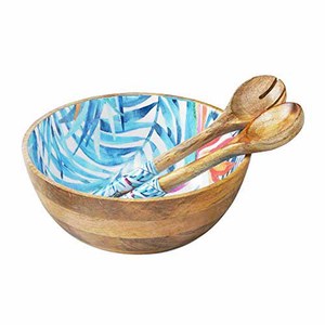 Diseño atractivo Inicio Hoteles y restaurantes Utensilios de madera Madera de Acacia Cuencos pulidos brillantes Ensalada Servir Mesa Seco - Product Image 2
