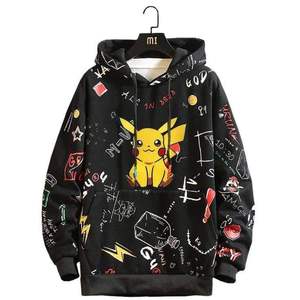 Custom Street Hip-hop Style Loose Hoodie Letter Patch Bordado Winter Hooded Custom Front Logo Design Sudadera con capucha de gran tamaño - Product Image 2