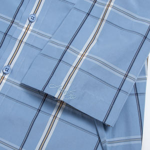 Aristino-Camisa informal a rayas para hombre, 50% bambú, 50% poliéster, manga larga teñida, 220g - Product Image 5