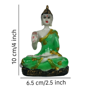 Thủ Công Mini Màu Xanh Lá Cây Phật Tượng Polyresin Bức Tượng Cho Xe Bảng Điều Khiển Tinh Thần Trang Trí Nội Thất Trở Lại Quà Tặng Trung Quốc Năm Mới Phục Sinh - Product Image 5