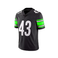 Jersey Sepak Bola Amerika Desain Terbaik yang Dapat Disesuaikan untuk Grosir Kustom Pakaian Tim Olahraga Ukuran Dewasa Jersey Sepak Bola Amerika Untuk Pria