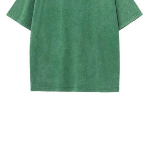 Camiseta de Hombre con Lavado Ácido, Tejido de Poliéster/Algodón, Estilo Urbano Hip Hop, Logotipo Personalizado, Corte Regular, Antiarrugas, Vintage - Product Image 4