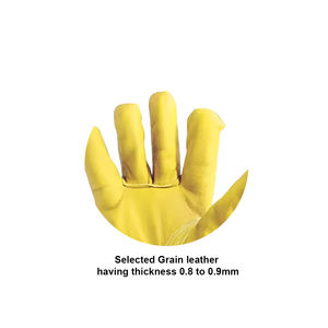 ถุงมือป้องกันการกระแทกหนังวัวหนังแกะทนทานออกแบบได้ตามต้องการ - Product Image 3