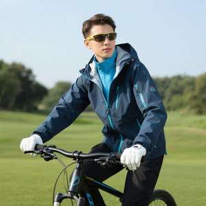 Chaqueta de lluvia para bicicleta de ciclismo a prueba de viento con cuello alto para hombre, abrigo de Golf forrado cálido, abrigo de Snowboard impermeable para mujer - Product Image 1