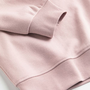 Personnalisé 500gsm 100% Coton Polaire Pull À Manches Longues Ras Du Cou Femmes Sweat-shirt avec Badge Décoration Chaleur Sensation Pour L'hiver - Product Image 5