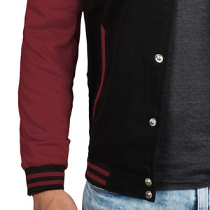 Chaqueta con letras de alta calidad para hombre, precio al por mayor, cuerpo de lana, Mangas de cuero, venta al por mayor, chaqueta de béisbol universitaria para hombre - Product Image 2