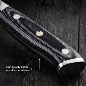 มีดเชฟเหล็กดามัสกัสพร้อมที่จับไม้ - Product Image 2