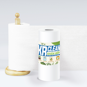 Krclean ผ้าไมโครไฟเบอร์ดูดซับน้ำได้ดี100แผ่นสีขาว20x25ซม. โต๊ะอาหารยั่งยืนใช้ในห้องครัว - Product Image 3