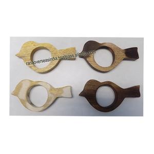 Top Seller Handmade Wooden Bird Shape <b>Napkin</b> Ring <b>Holder</b> for Birthday Wedding Party Table Decor - Product Image 6