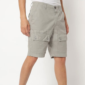 Best Selling High Quality 100% Cotton Cargo Shorts for Men Casual Style Breathable Hot Sale Solid Pattern Cargo Shorts - Product Image 1