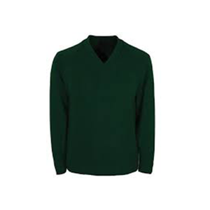 Pull en tricot à col en V pour garçons, couleur violette, uniforme scolaire, vêtements d'école primaire, pull en tricot personnalisé - Product Image 2
