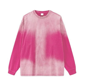 Bon marché Prix Vente en gros Fabricant Séchage rapide Hommes Sweatshirts Bas quantité minimale de commande Épaules tombantes Acid Wash Tissu Sweatshirts OEM - Product Image 5