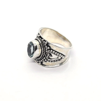 Bague en argent sterling 925 de style tribal bohème, énergie positive indienne, énergie éternelle, guérison spirituelle, shamanisme, occultisme, voyageur bohème