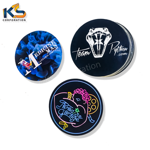 Pegatinas de vinilo adhesivas de PVC personalizadas directas de fábrica, logotipo comercial decorativo impreso UV a prueba de agua con forma única - Product Image 6