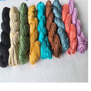 Cordon de ruban tissé teint résistant à l'abrasion en tissu de polyester recyclé fabriqué à la main sur mesure ajouter un charme Boho beauté durable - Product Image 1