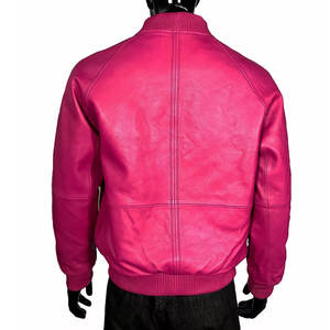 Logotipo personalizado de alta calidad de moda Casual algodón polar hombres Collage Varsity chaqueta de lana cuerpo de cuero mangas hombres Varsity chaquetas - Product Image 4