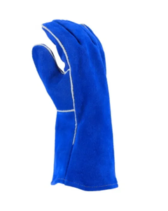 Guantes de Soldadura de Cuero/Algodón hasta el Codo, Resistentes al Calor, Transpirables, Antideslizantes, Estilo Simple, para Soldadura MIG de Alta Resistencia - Product Image 3