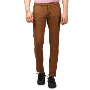 Pantalones chinos ajustados de alta calidad para hombre, pantalones de chándal informales y pantalones para correr en tela de lona al por mayor para las estaciones de invierno - Product Image 3