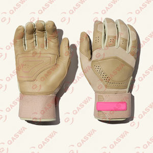 Gants de frappeur de baseball en cuir de vachette 100% originaux avec impression de logo personnalisé respirant durable et OEM disponible - Product Image 2