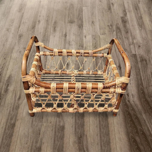 Accesorios de fotografía recién nacido para niñas, fotografía infantil tejida de ratán, accesorios para sesión de fotos de bebés - Product Image 1