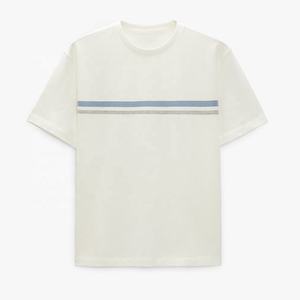 Classique hommes décontracté à manches courtes t-shirt 100% coton hommes t-shirt en gros marque privée salon et tous les jours mode imprimé t-shirt - Product Image 5