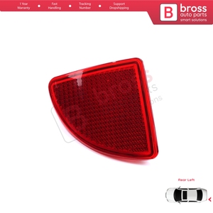 Réflecteur de réflexe de pare-chocs arrière gauche BSP1236-1 pour Kangoo MK1 Express Kubistar X76 Logan MK1 KS MCV Van 2004-2008 7700308720 - Product Image 4