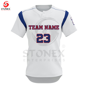 Best Men's Short Sleeve Softball Jersey Outfit Custom Button New Design Fast Delivery Sublimation Technique <b>Print</b> OEM <b>Service</b> - Product Image 5
