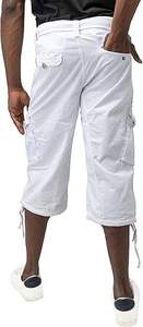 Custom Size Solid Eco-Friendly <b>Men's</b> High Waist Drawstring Closure Knee Length Shorts Pockets Street Fashion Casual Wholesale - Product Image 6