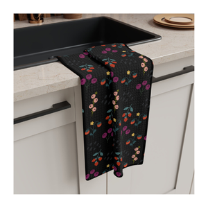 Bio Degradable 100% Cotton Floral <b>Embroidered</b> Golf 18x28 135 GSM Handmade Lightweight Quick Dry Sustainable Washable Tea <b>Towels</b> - Product Image 4