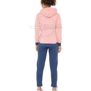 Survêtement Femme 65% Coton 35% Polyester Surdimensionné Coupe Décontractée Survêtement Femme Logo de Marque Personnalisé - Product Image 3