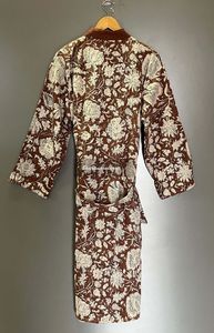 เสื้อแจ็กเก็ตชุดคลุมยาวผ้าฝ้ายของผู้หญิงเสื้อแจ็คเก็ตหนังบุนวมอินเดียระบายอากาศได้ดีอย่างยั่งยืนของขวัญที่สมบูรณ์แบบสำหรับเธอ - Product Image 4