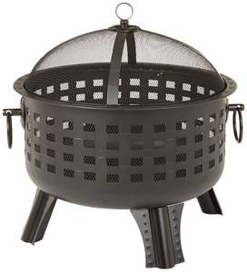 Modern Steel <b>Fire</b> <b>Pits</b> Heavy Gauge Metal Construction Freestanding Portable 9999 BTU Heating Output for Outdoor <b>Garden</b> Night Use - Product Image 5